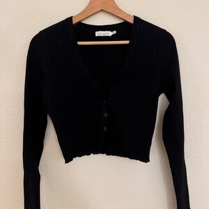 Good American Black Cardigan Size 2